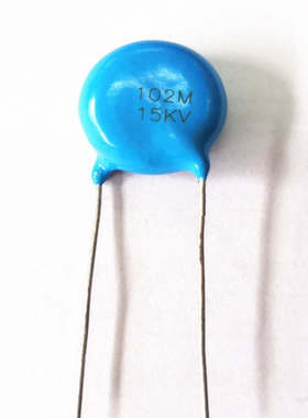 厂家直销陶瓷高压瓷片电容器松家ZONKAS102M15KV Y5T P=12.5 蓝色