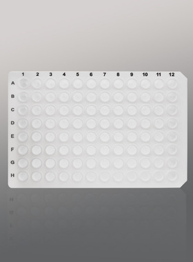 PP-96-NS-0100-W 0.1ml 96孔无裙边PCR板,白色