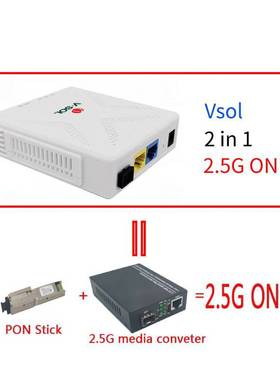 替代猫棒全新2.5G EPON GPON XPON ONT V-2802 -RH带PPPOE