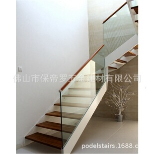 楼梯厂家现代设计风格 复式 欧式 钢木楼梯扶手栏杆室内