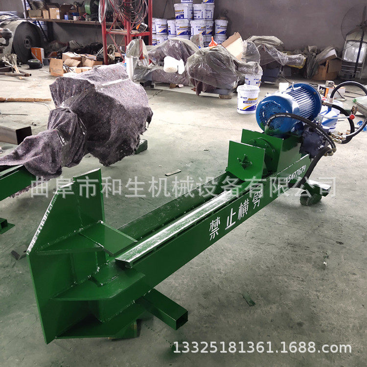 25吨压力劈硬木30-50粗木材机1.2米液压劈木机价格电动树根破材器