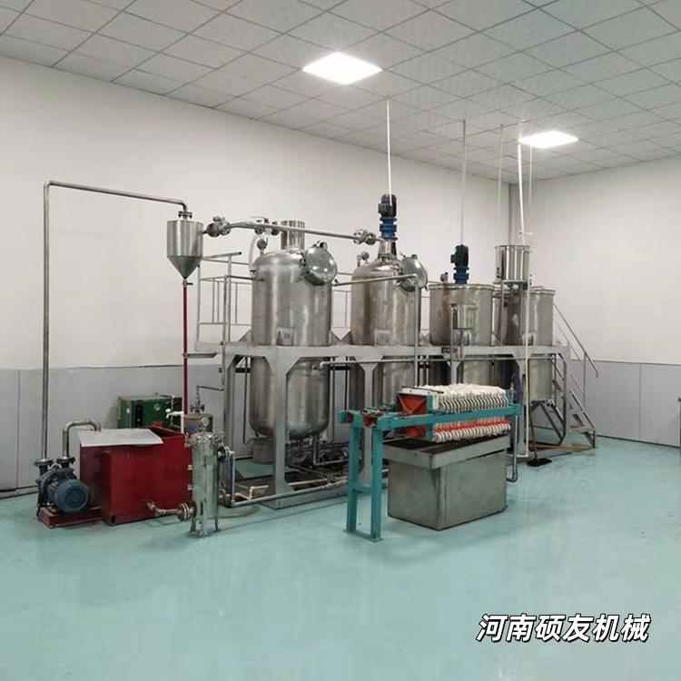 备大型油精炼成设脂备食用油精炼脱蜡设套毛IDC油设备物理脱酸设