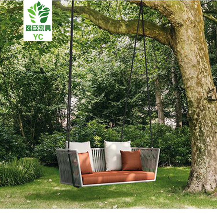 户外吊床室内吊椅秋千家用吊蓝成人睡觉摇篮椅阳台家用双人藤椅