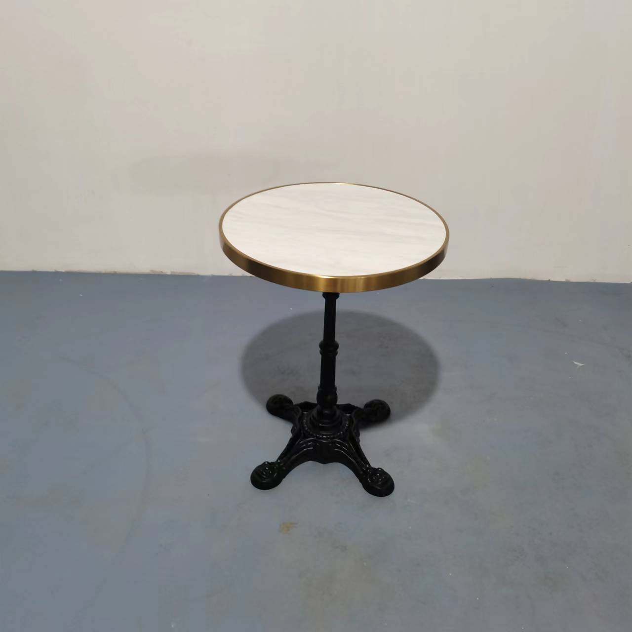 欧式人造石圆形餐桌 咖啡厅洽谈桌椅 酒店不锈钢镀金仿大理石餐桌,模玩/动漫/周边/娃圈三坑/桌游,文化/体育周边,淘宝优惠券,粉丝福利购,淘宝优惠卷