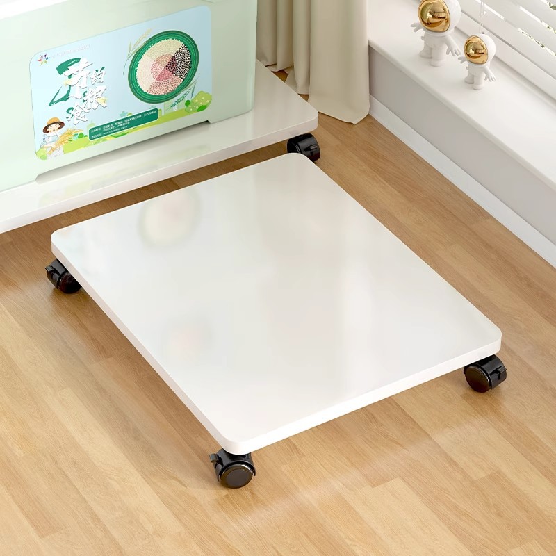 台式电脑主机托架桌下可移动滑轮机箱底座放打印机置物架落地托盘