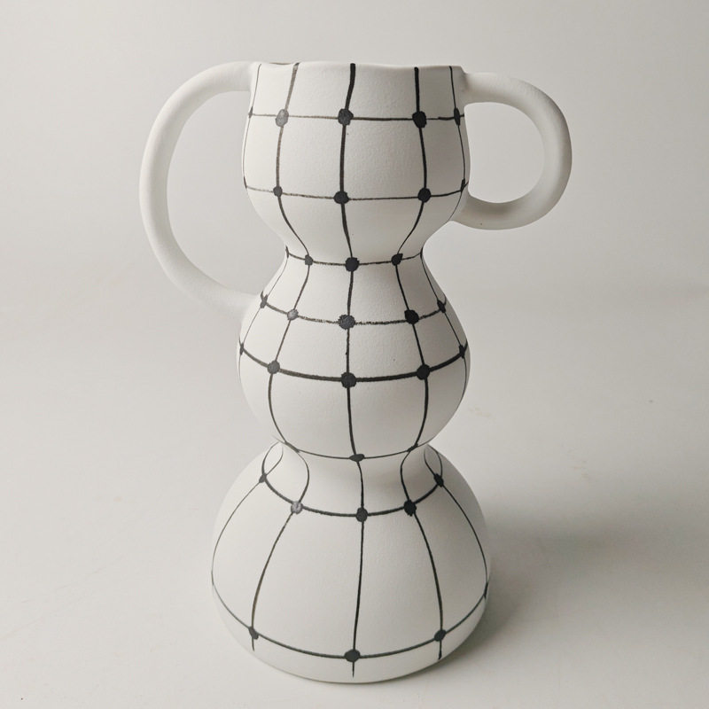 创意陶瓷花瓶客厅插花电视柜家居桌面装饰品简约艺术花器摆设,模玩/动漫/周边/娃圈三坑/桌游,文化/体育周边,淘宝优惠券,粉丝福利购,淘宝优惠卷