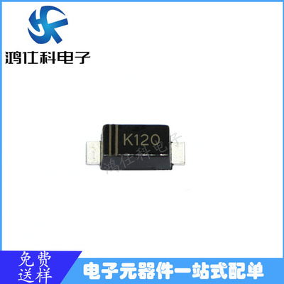 二极管 贴片肖特基二极管 DSK120 丝印K120 1A 200V SOD-123封装