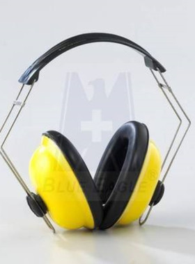 供应蓝鹰EM65 PE塑胶防护耳罩 黄色减噪耳罩 工作学习耳罩