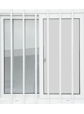 经济款中空钢化塑钢推拉窗1100*1120mm