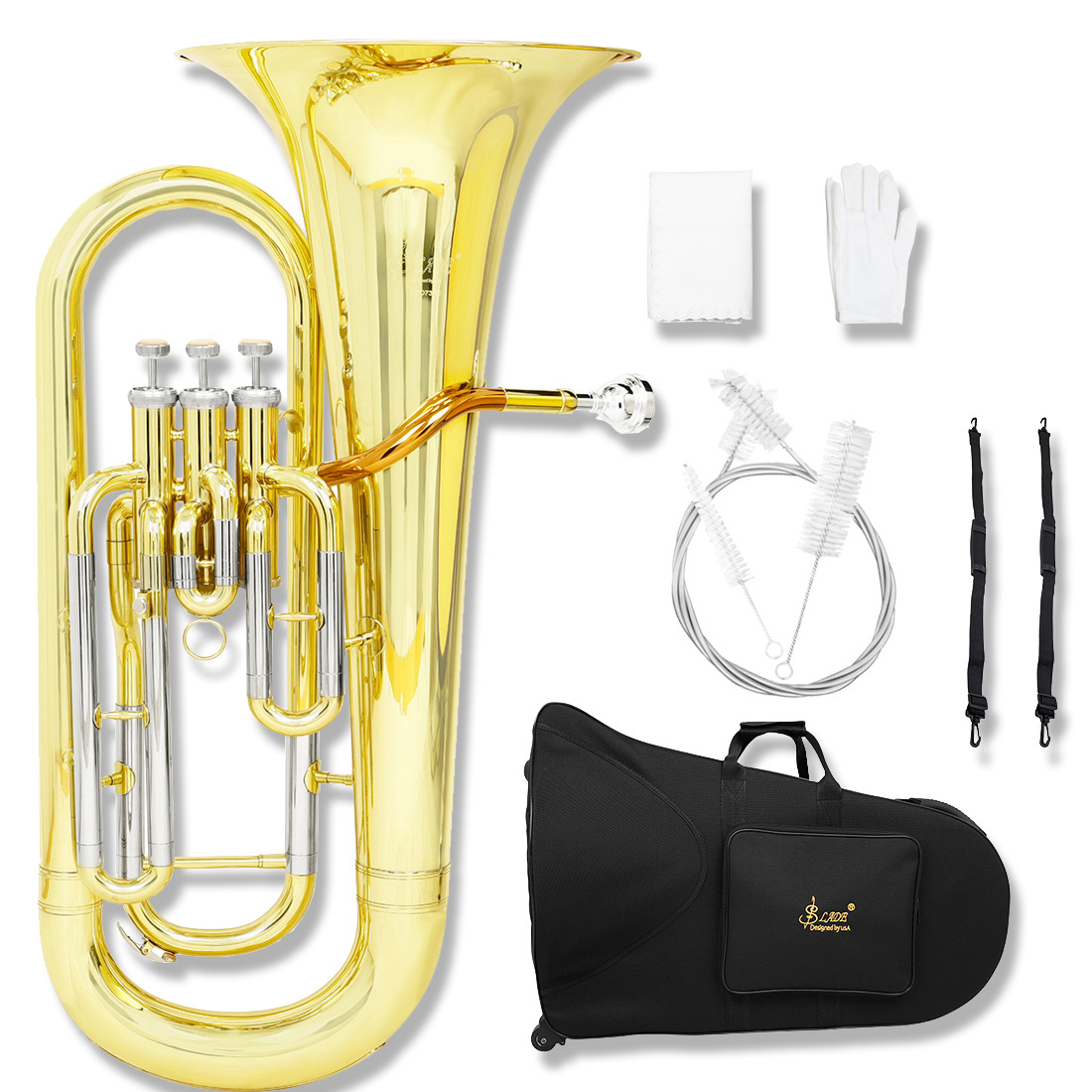 SLADE降Bb调三立键上低音号乐器/巴立东/大号/小抱号初学乐团演