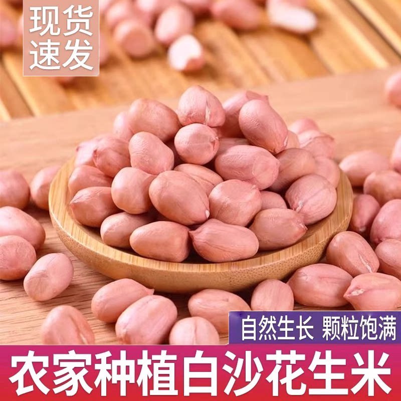 东北新鲜花生米大白沙果农家新鲜白商用新货大颗粒散装批发价