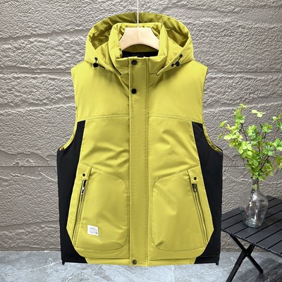 秋冬季青少年羽绒棉马甲13男孩14初中学生15校服神器16岁大童外套