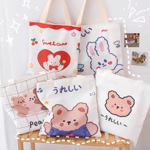 帆布手提杂物包轻便小拎包