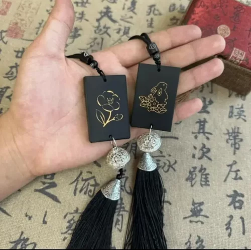 中秋diy玉兔茉莉车挂件手工礼物