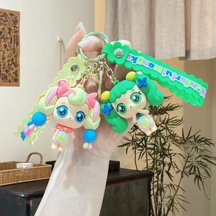 卡通奇妙萌可钥匙扣包包挂件书包卡通玩偶娃娃送同学闺蜜小礼品