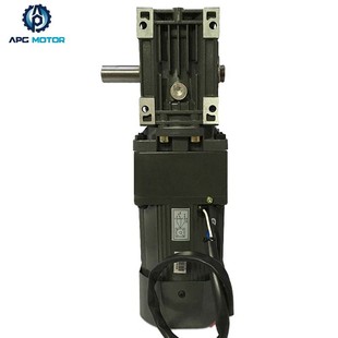 交流220V双级齿轮减速电机低速90W120W200W250W自锁涡轮蜗杆调速