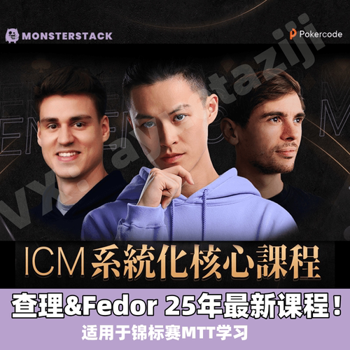 德州扑克MTT锦标赛教学课程中文