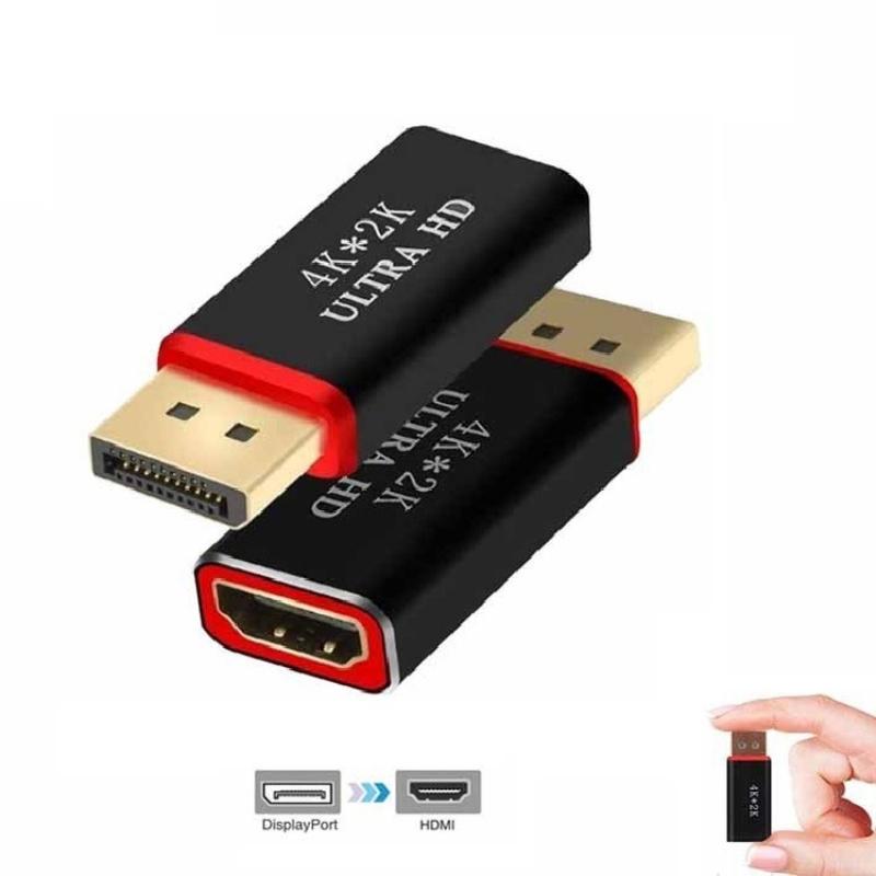 DisplayPort转HDMI转接器大DP公转HDMI母头4k DP to HDTV adapter