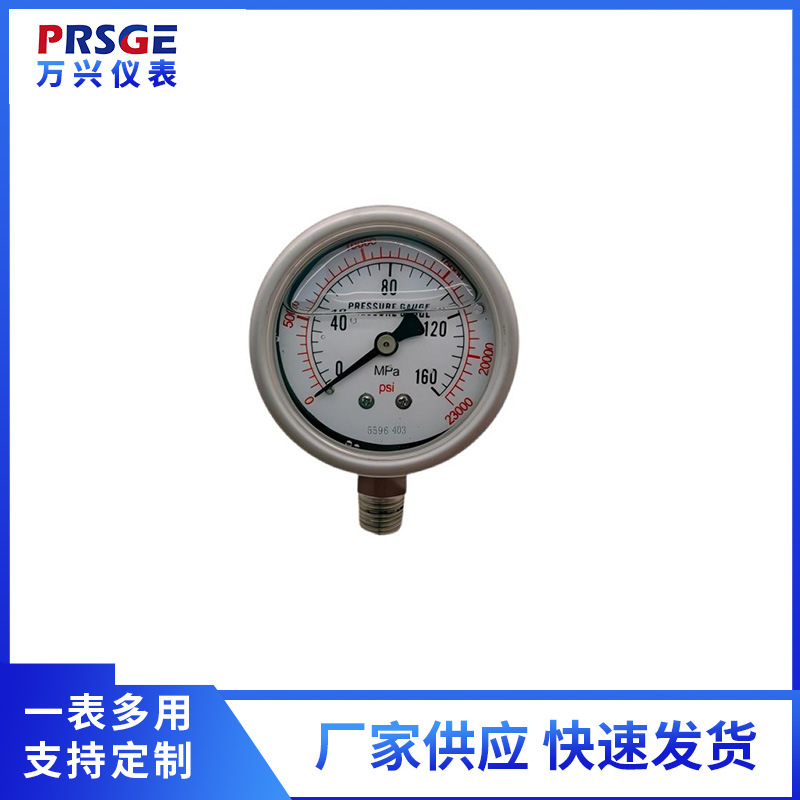 厂家供应不锈钢微卡表  径向不锈钢耐震微卡压力表YN60BWK