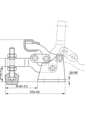CH-13005台湾嘉刚clamptek快速夹钳CH13005垂直式夹钳ch13005