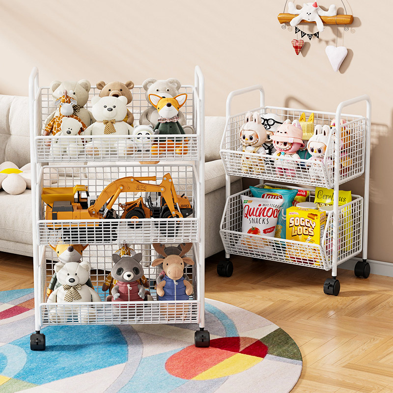 落地置物架家用玩具收纳架客厅可移动小推车储物架子,住宅家具,儿童储物柜/玩具柜,淘宝优惠券,粉丝福利购,淘宝优惠卷