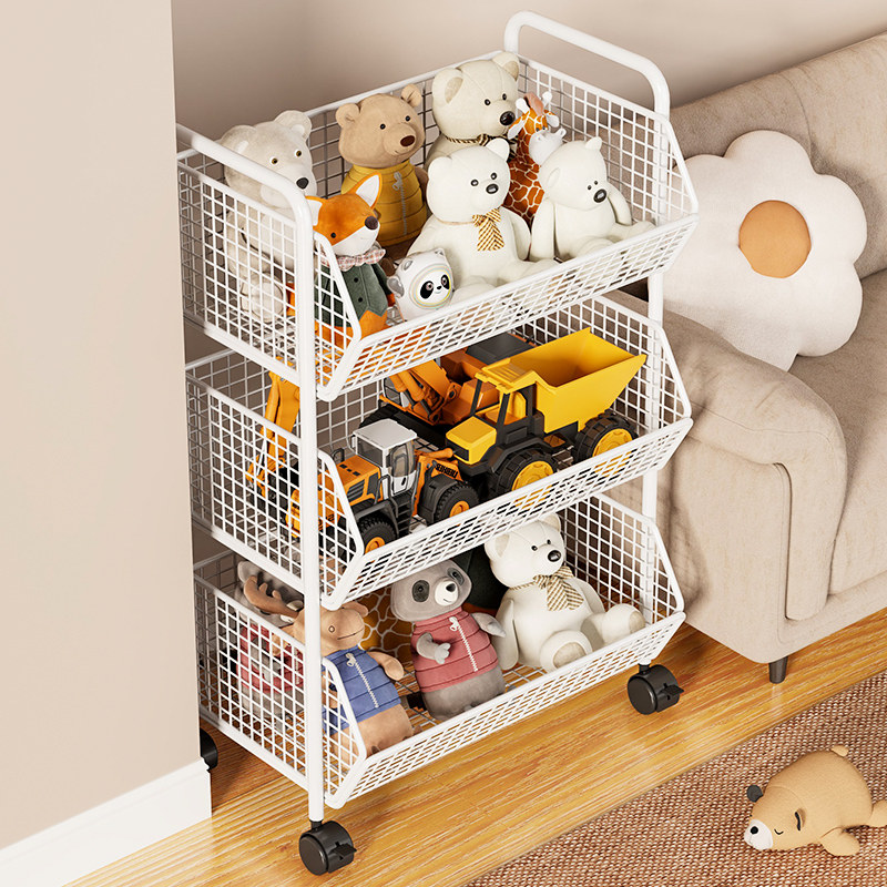 多层移动玩具架落地置物架小推车收纳架简易书柜玩具储物架货架,住宅家具,儿童储物柜/玩具柜,淘宝优惠券,粉丝福利购,淘宝优惠卷