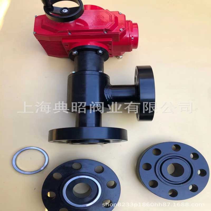 电动高压角式截止阀RJ面2500LB  电动开关角式法兰截止阀 WCB CF8
