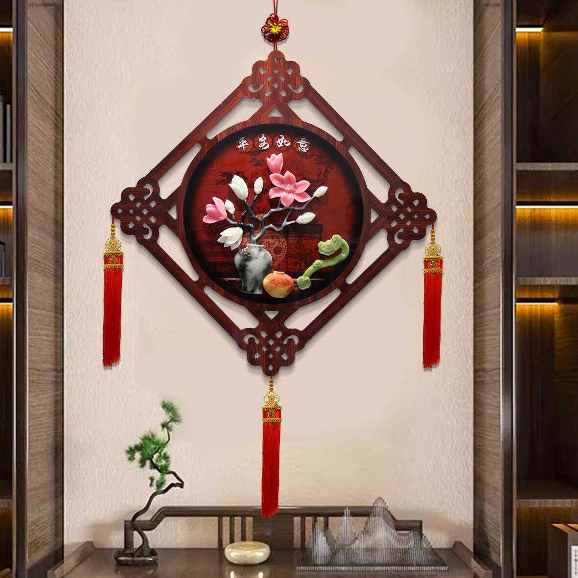 入户玄光装饰画挂件中式客厅沙发背景墙挂画走廊过道正对门餐厅画