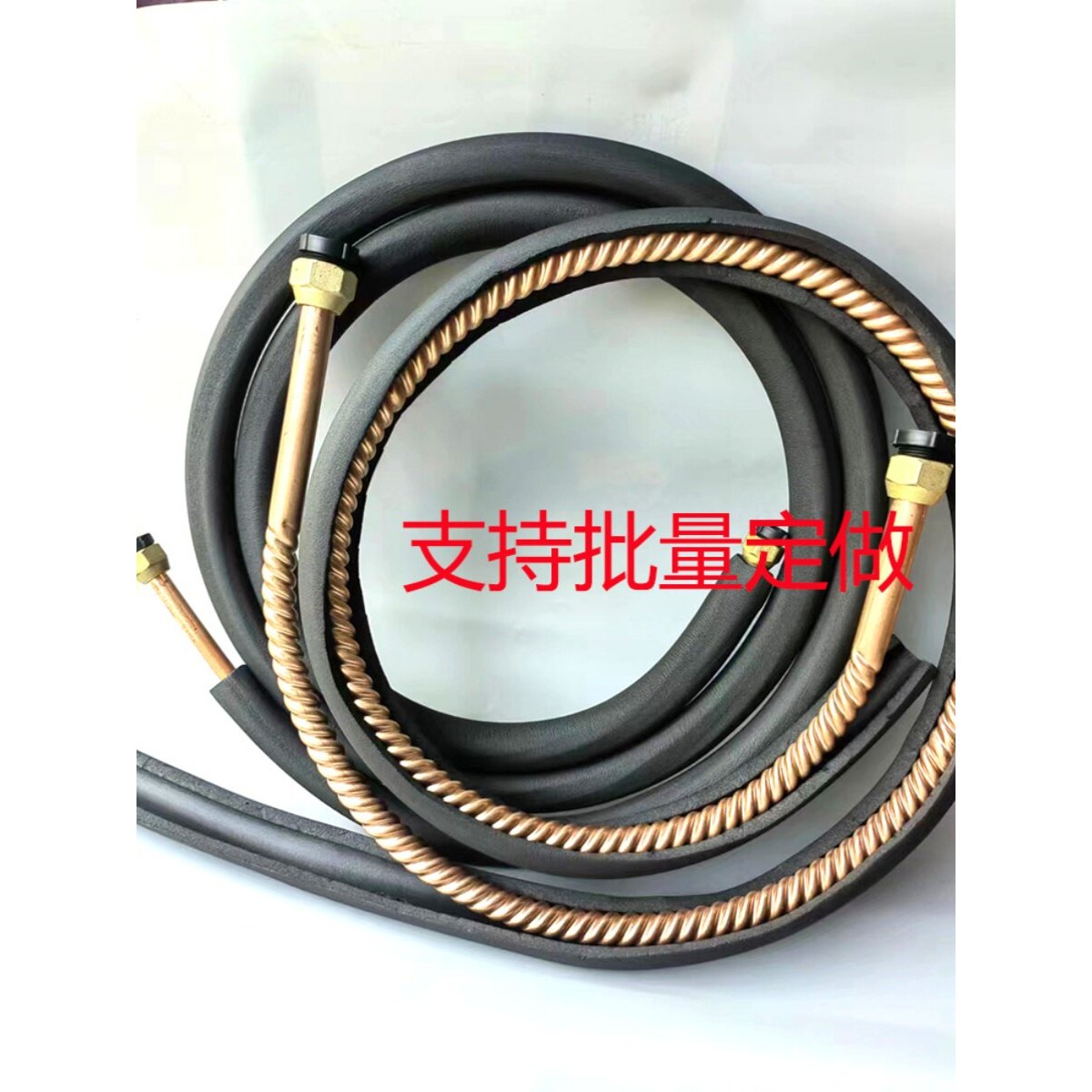 空调螺纹管全波纹管软态紫铜管2匹3匹5匹12/16/19mm冷媒管易安装
