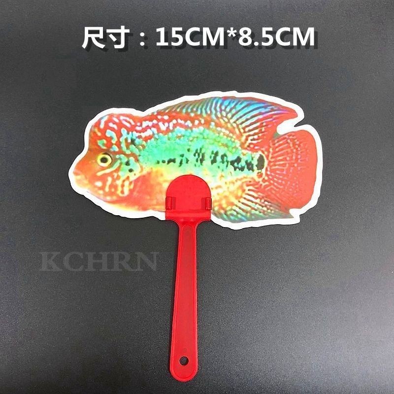 罗汉鱼专用沙包双面扇斗逗鱼扇子神器起头泰金鸿运德萨鱼缸镜玩具
