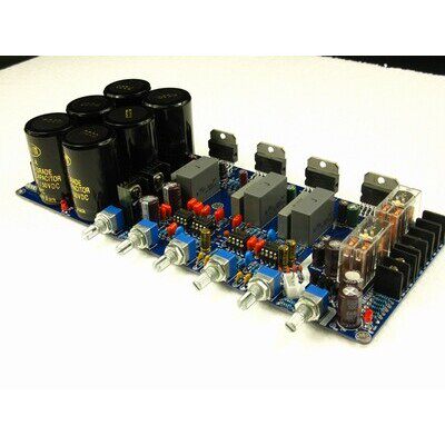 TDA7293 2.1声道低音炮放功放板 成品板 (升级版带保护电路)