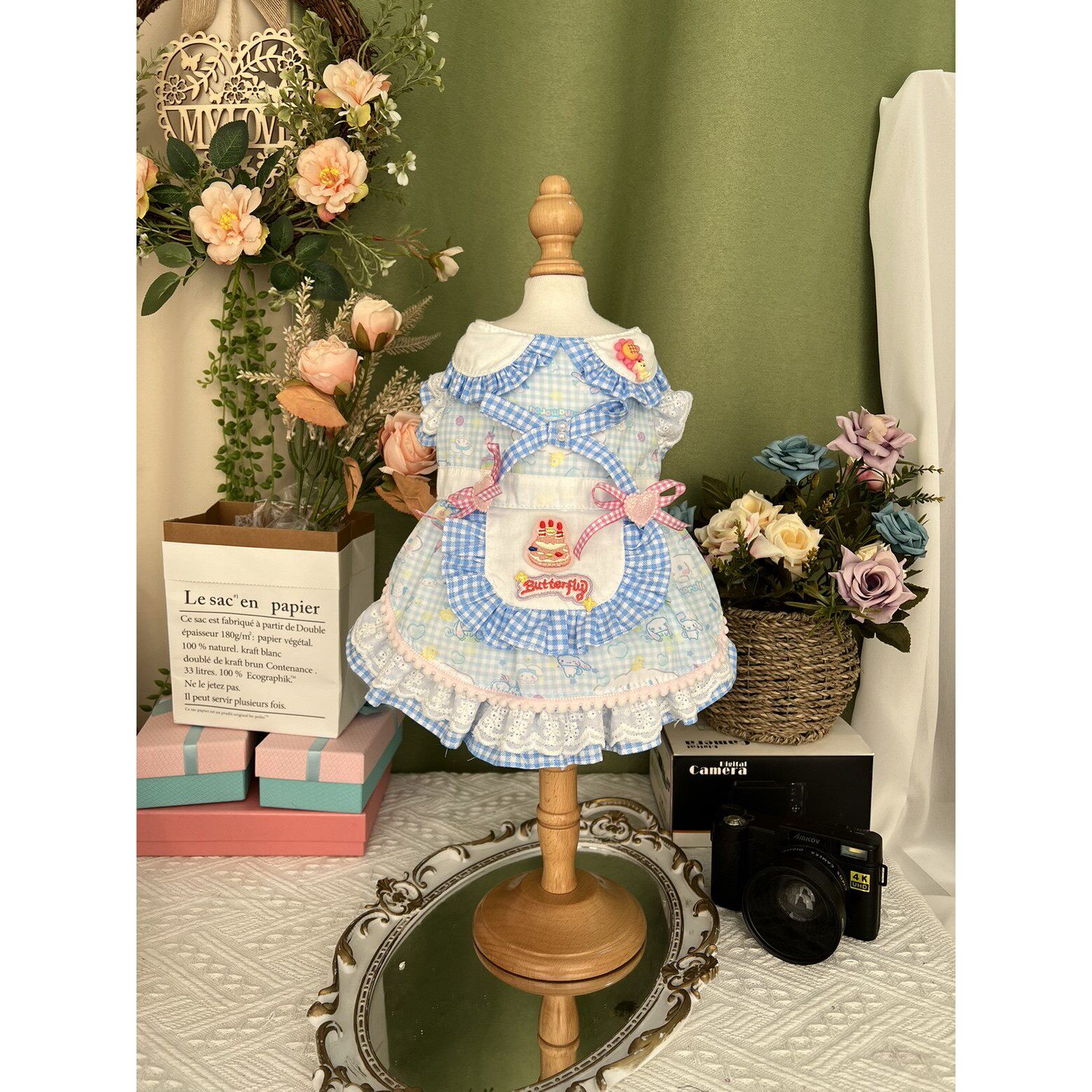 原创手工罗莉塔公主风蛋糕裙猫咪衣服生日礼服宠物布偶英短防掉毛