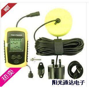 全新声纳可携式探鱼器 钓鱼 测鱼器 有线 fishfinder FF1108-1