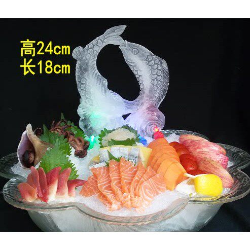 鱼6.酒店刺身冰雕模具 盐雕模具 冰雕模具. 送刺身灯