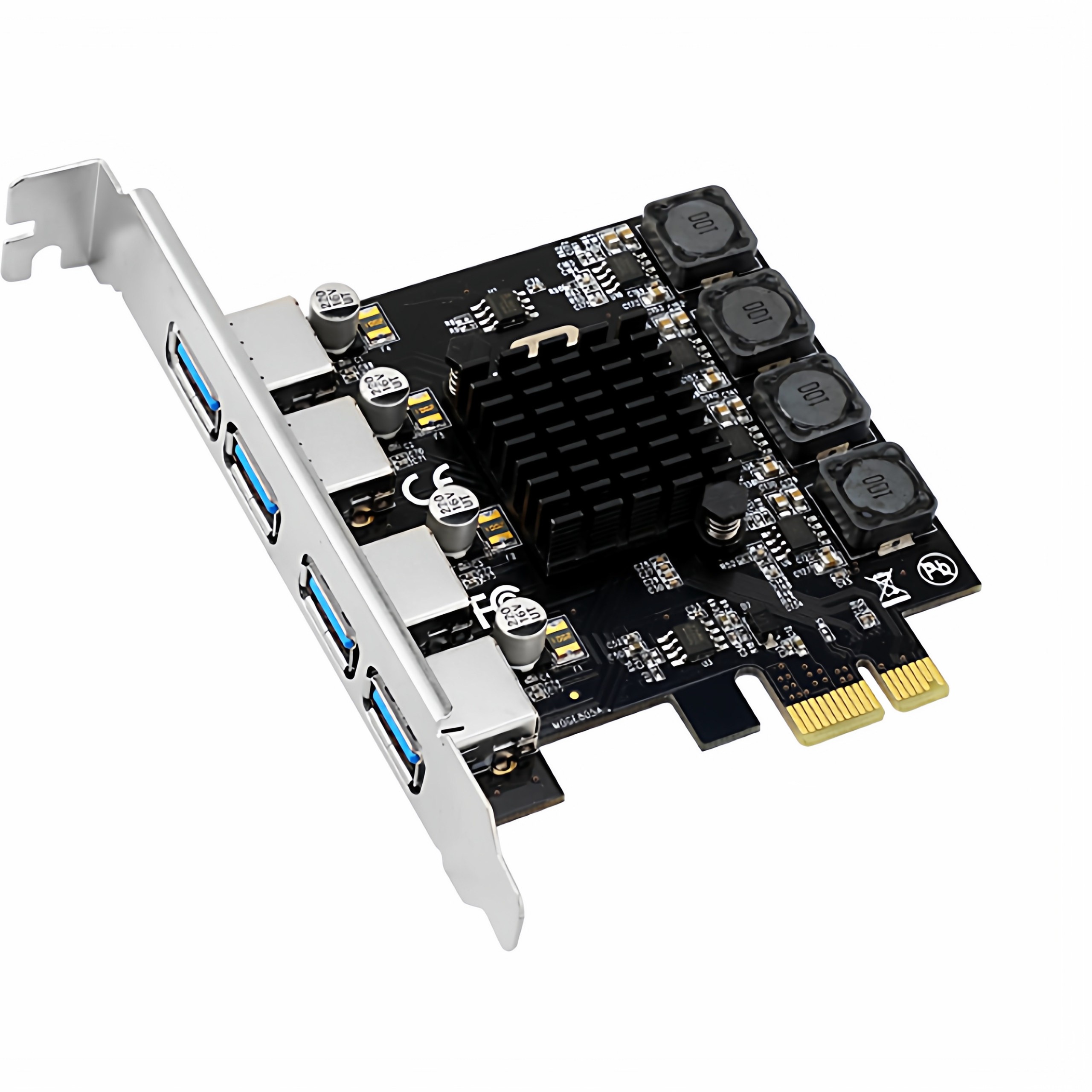 MOGE魔羯 四口usb3.0扩充卡nec独立供电PCIE转接卡win10/ MC2014