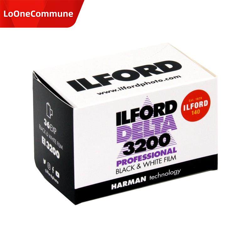 英国 伊尔福DELTA3200黑白胶卷 ILFORD3200高感专业135胶卷 25年