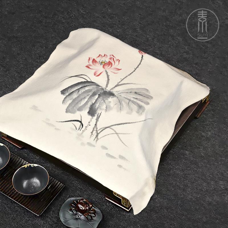 中式茶盘盖布盖巾防尘布棉麻沙发扶手遮盖家用打印机床头柜万能巾
