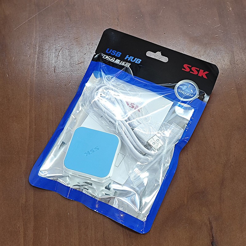 SSK飈王SHU030 缤纷1.2M电脑USB集线器 USB HUB 一拖四USB分线器