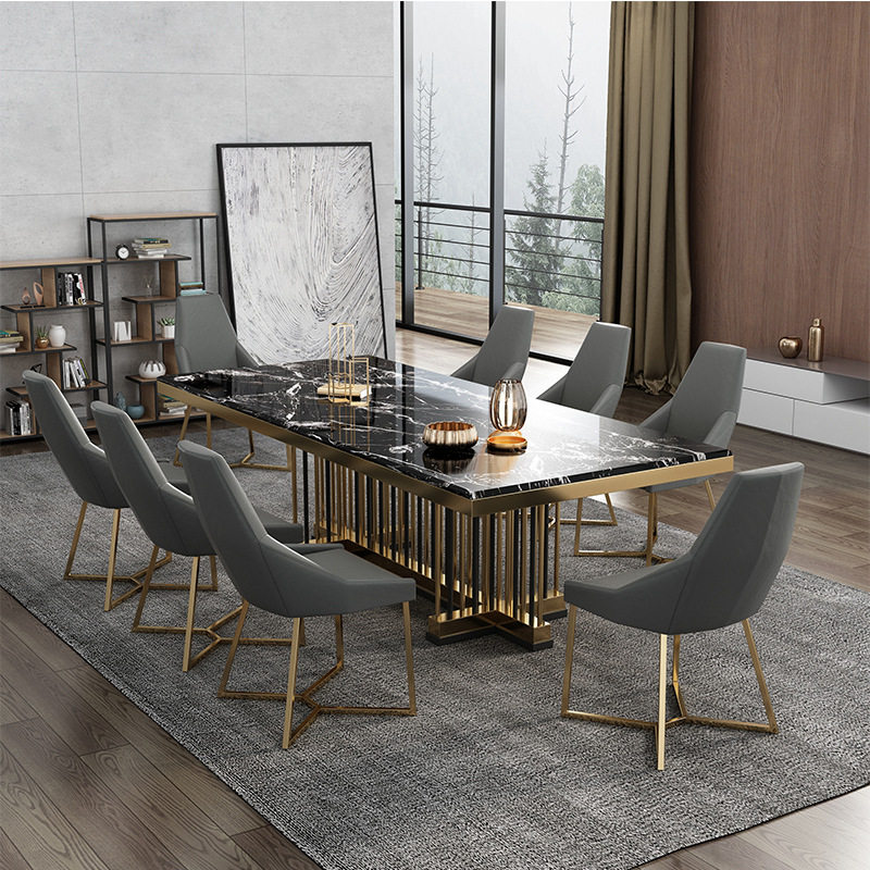 轻奢后现代大理石餐桌新古典现代简约长方形吃饭桌子不锈钢大户型,标准件/零部件/工业耗材,其他管件,淘宝优惠券,粉丝福利购,淘宝优惠卷