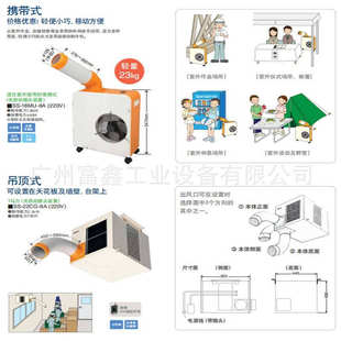 日本SUIDEN瑞电移动式 18MU 22CG 地面型冷风机SS