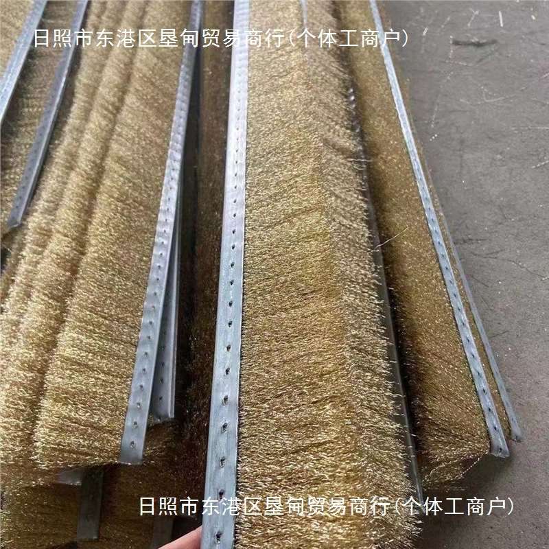 砖机条刷 镀铜钢丝不锈钢丝条刷 钢丝刷 全钢丝加厚 加密砖机条刷