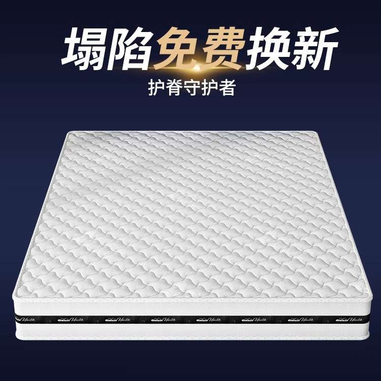 席梦思床垫家用软硬两用22cm厚双人1.8米1.5米出租房乳胶弹簧床垫