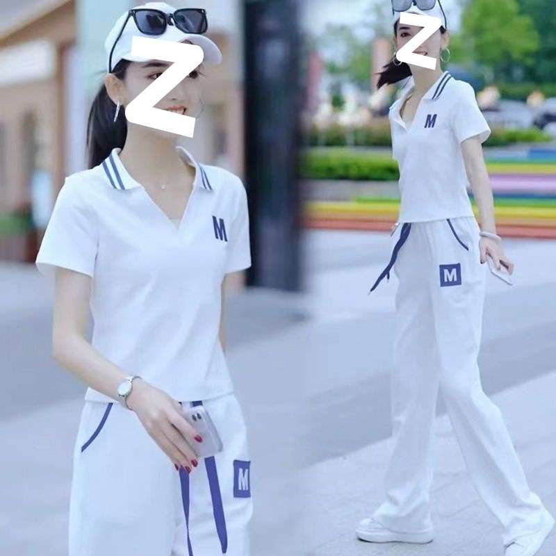 休闲时尚套装女2024年夏季运动服薄款两件套减龄洋气透气舒适套装