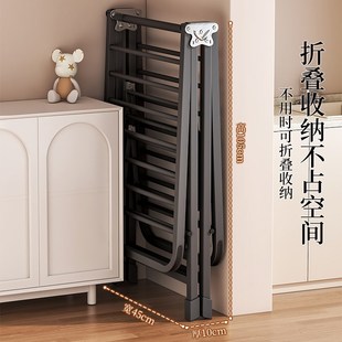 折叠晾衣架落地家用阳台晒衣架室内挂衣架子晾衣杆户外晒被子神器