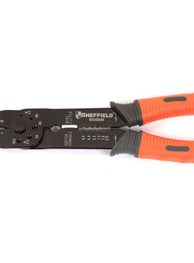 钢盾工具 8寸双色柄压线钳压接钳S035009