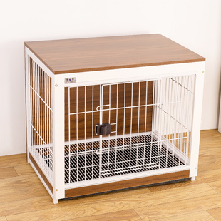 宠物笼木质狗笼子猫狗通用宠物家具室内狗窝狗屋中小型犬围栏 欧式