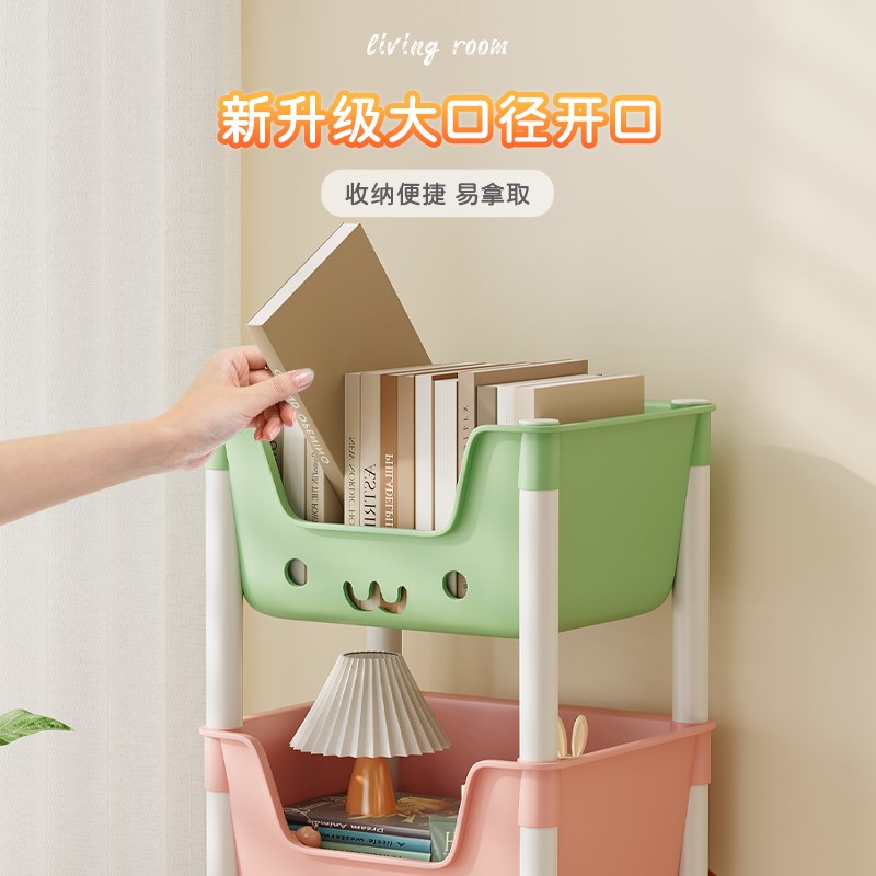 小推车零食置物架沙发边几客厅可移动茶几卧室床头柜床边收纳架子