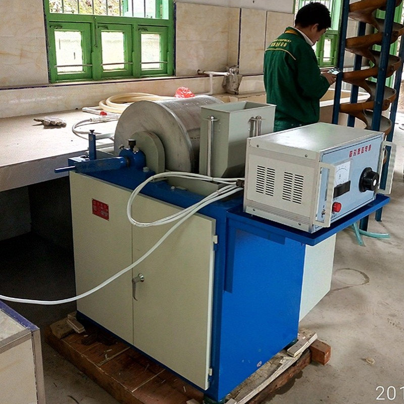 实验小型湿法弱磁磁选机鼓型筒式金属选矿矿业工程XCRS-400*300