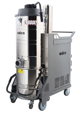 NT90三相电工业吸尘器干湿两用手推移动式灰色大功率工业吸尘机器