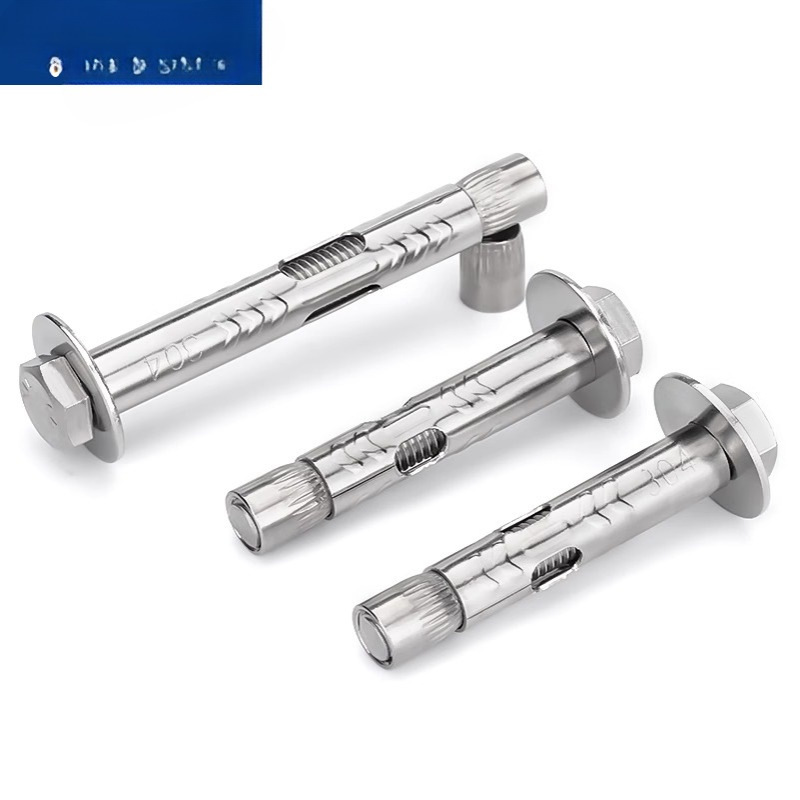 304不锈钢外六角膨胀螺丝地板拉爆内膨胀螺栓加长内爆M6M8M10M12